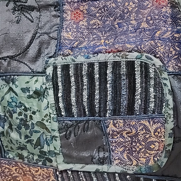 Coldwater Creek Multicolor Patchwork Blazer - Picture 4 of 7